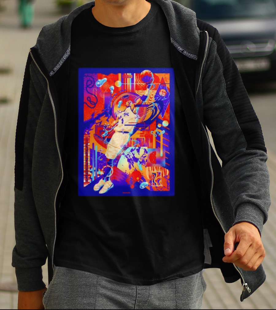 Tracy McGrady Orlando Magic Dunk Retro Style Blue T-Shirt