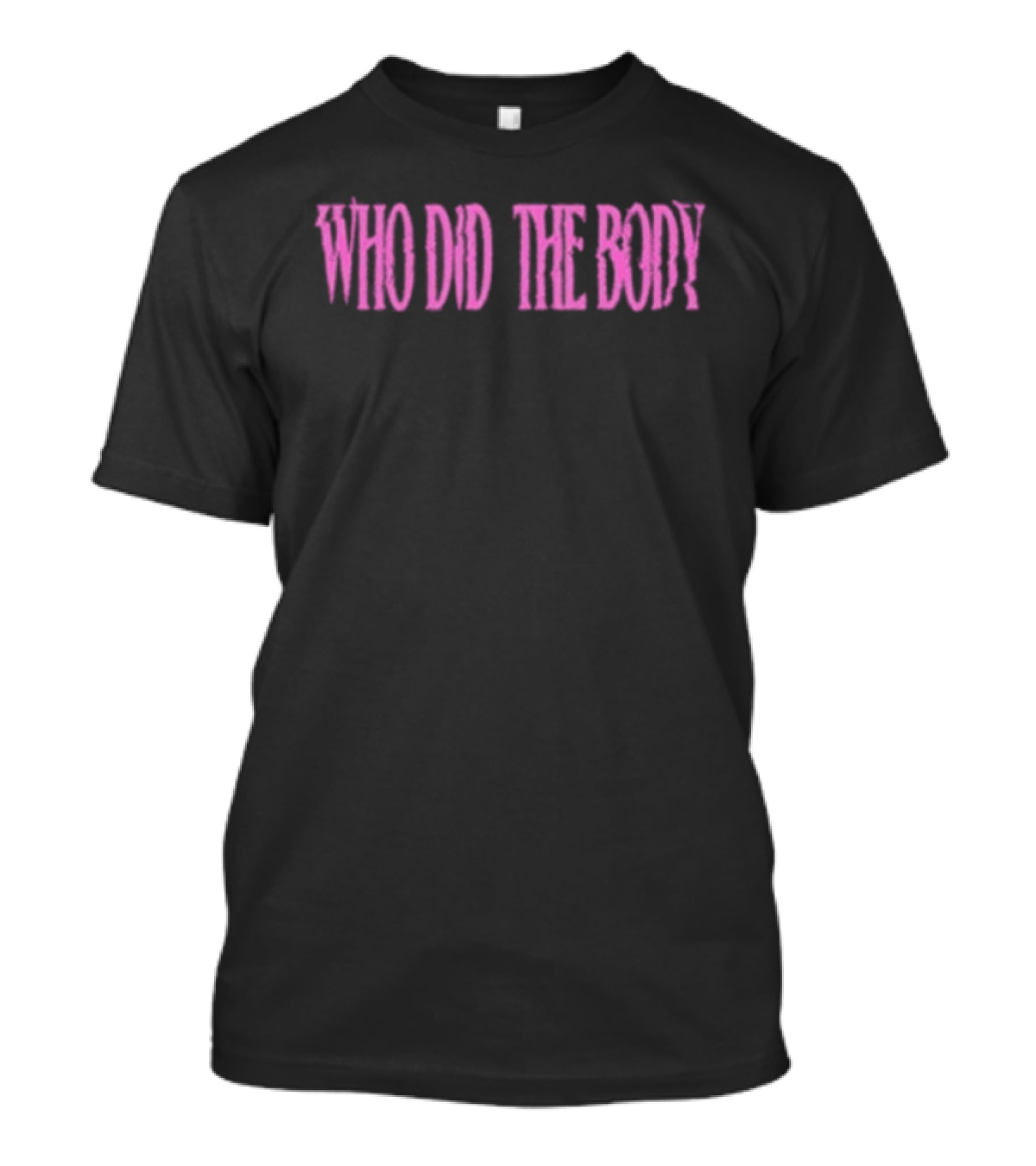 Monaleo Who Did The Body Handprint Bold Pink T-Shirt