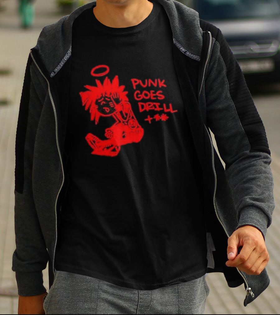 Punk Goes Drill Rocnation Anniversary Halo Cartoon T-Shirt
