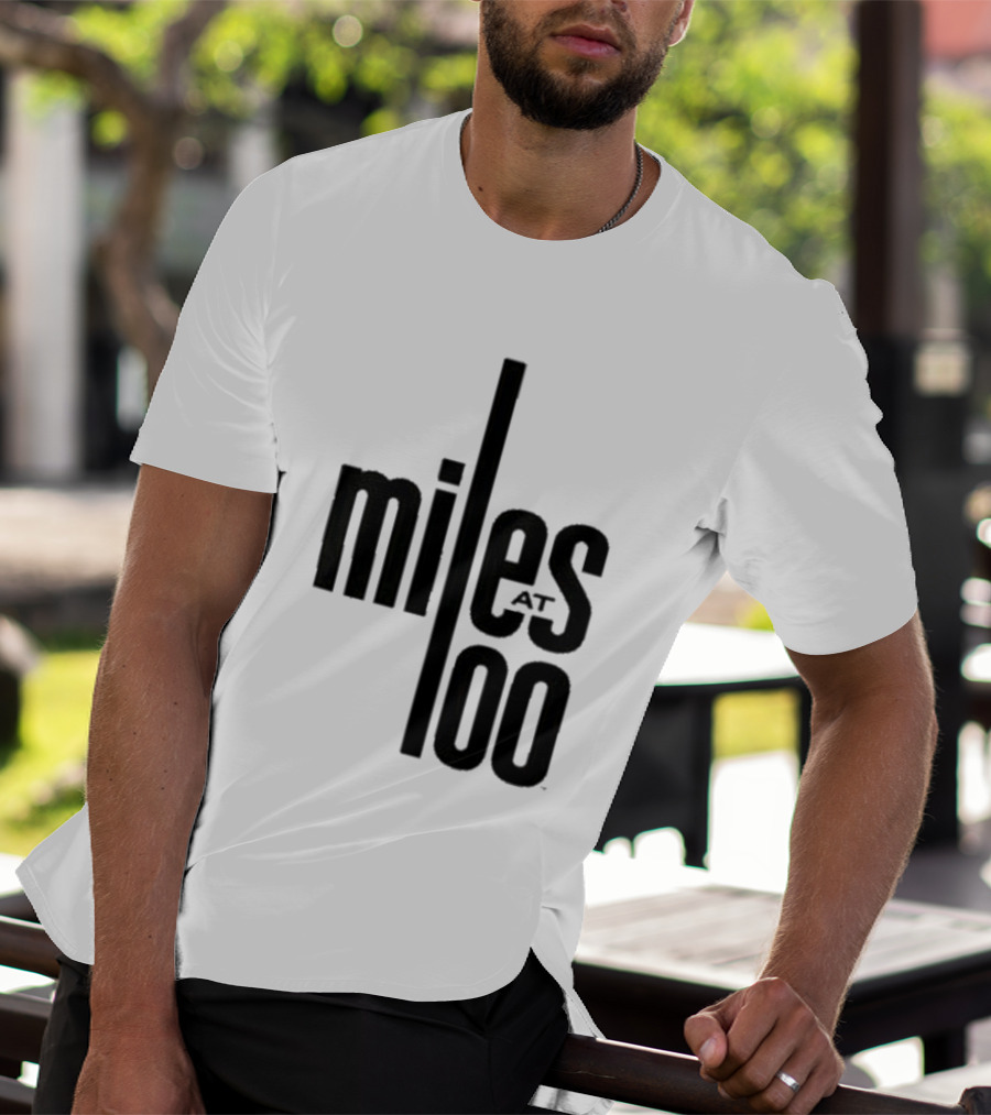 Miles Davis Miles At 100 Black T-Shirt