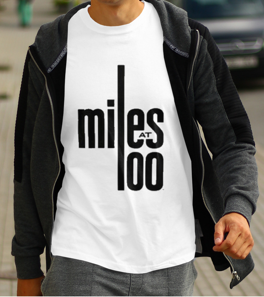 Miles Davis Miles At 100 Black T-Shirt
