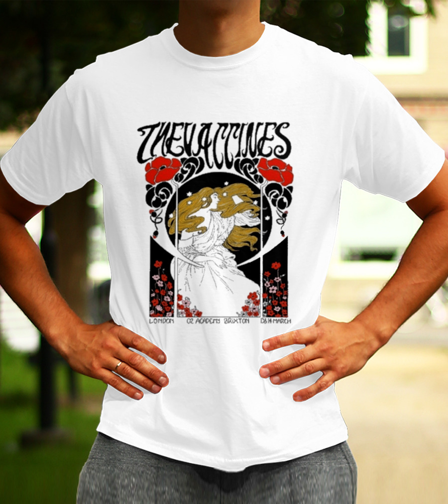 The Vaccines March 13 2026 London Alphonse Mucha T-Shirt