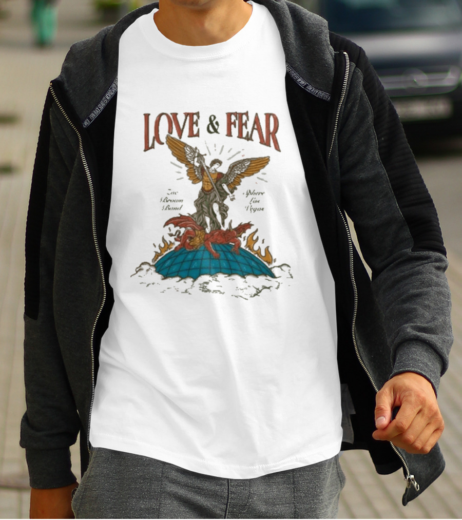 Zac Brown Band Love & Fear Sphere Guardian Angel And Dragon T-Shirt