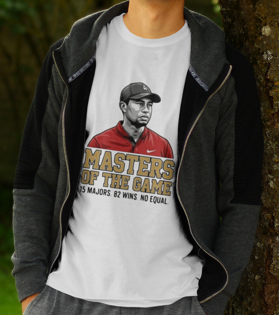 Tiger Woods Masters Of The Game 15 Majors 82 Wins No Equal T-Shirt