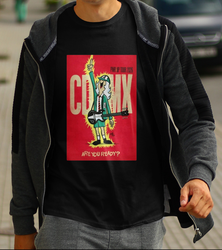 AC DC PWR UP Tour 2026 CDMX Are You Ready T-Shirt