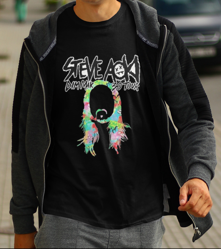 Steve Aoki Dim Mak 30 Tour Tie Dye Collection T-Shirt