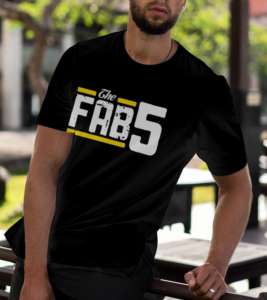 The Fab 5 Bold Yellow Accents T-Shirt