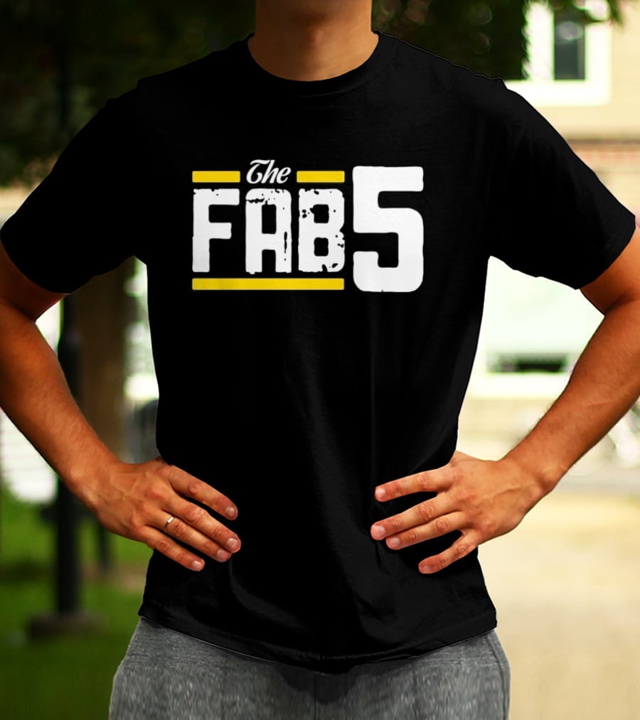 The Fab 5 Bold Yellow Accents T-Shirt