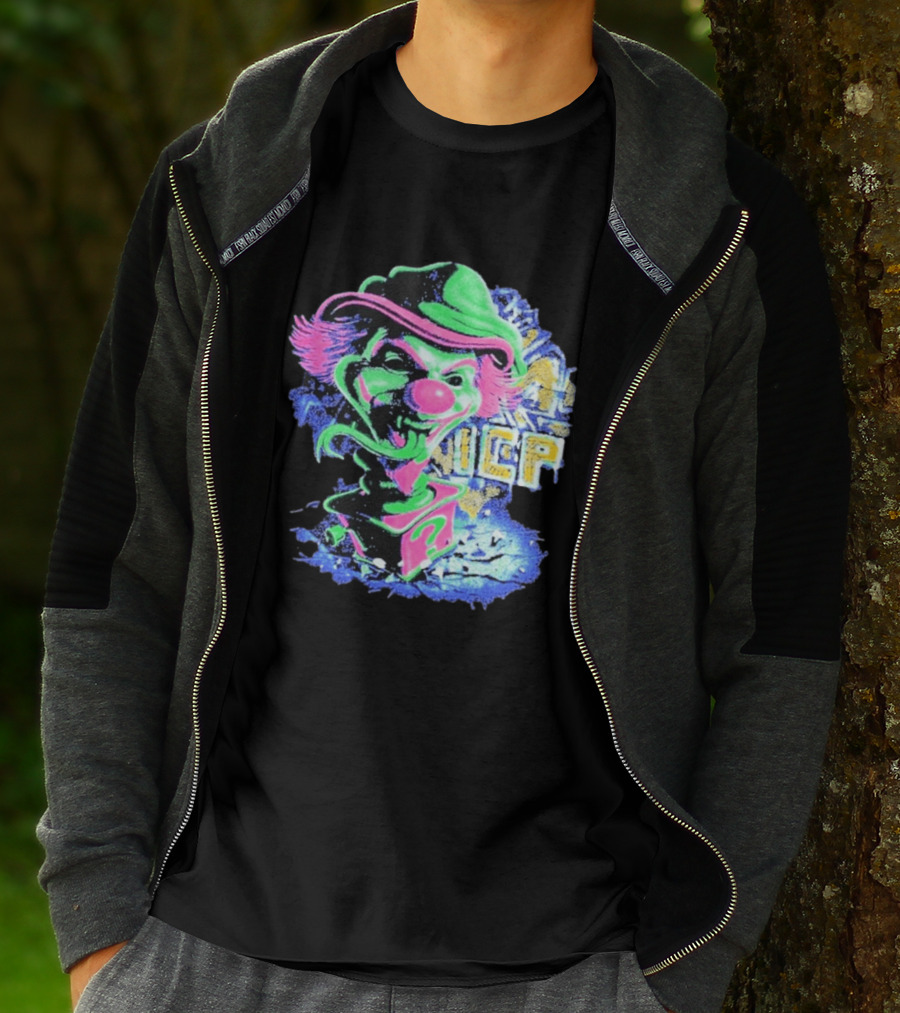 Insane Clown Posse ICP Jack In The Riddle Box Psychedelic Clown T-Shirt