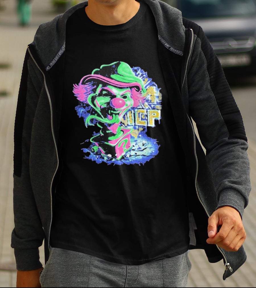 Insane Clown Posse ICP Jack In The Riddle Box Psychedelic Clown T-Shirt