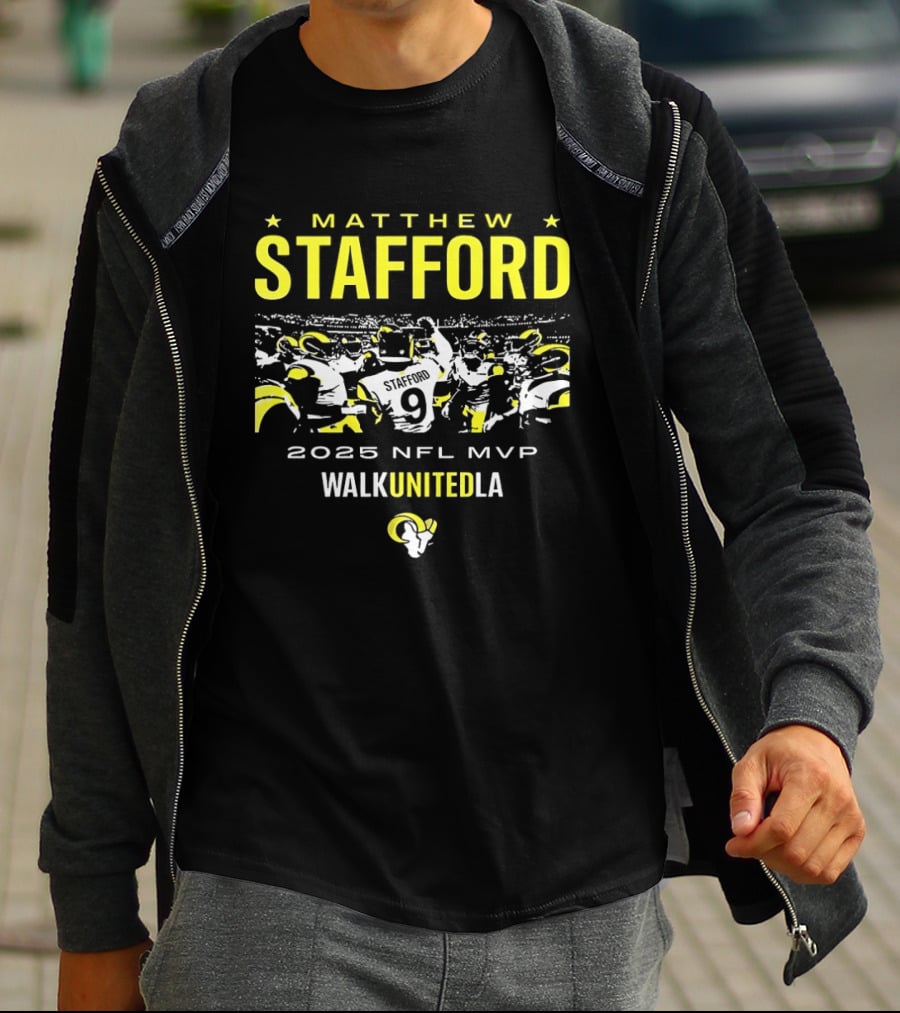 Matthew Stafford 2025 NFL MVP WalkUnitedLA Los Angeles Rams T-Shirt