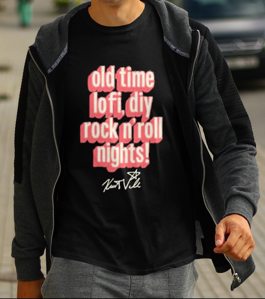 Old Time Lofi DIY Rock N'Roll Nights Kurt Vile T-Shirt