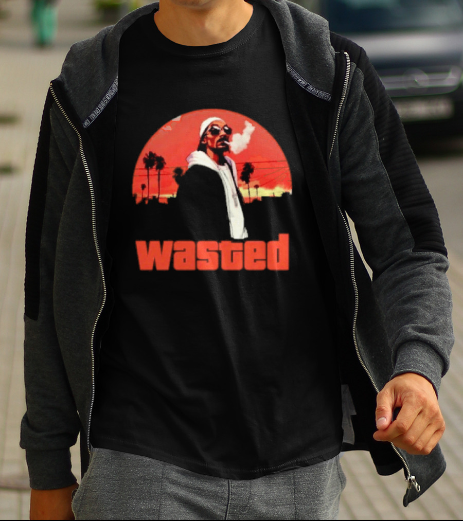 Wasted Sunset Palm Trees Snoop Dogg T-Shirt