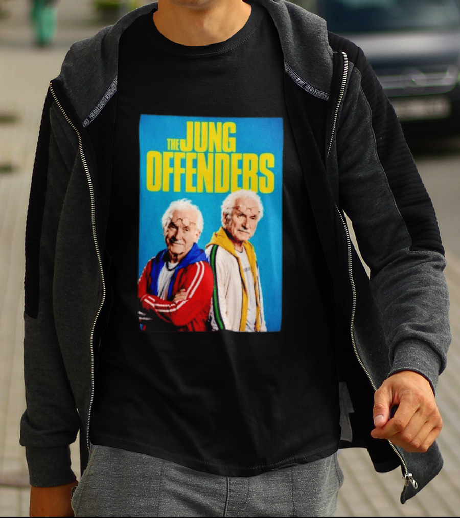 The Jung Offenders Comedy Duo Vintage Look T-Shirt