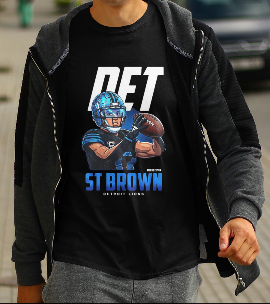 DET St Brown Detroit Lions Football T-Shirt