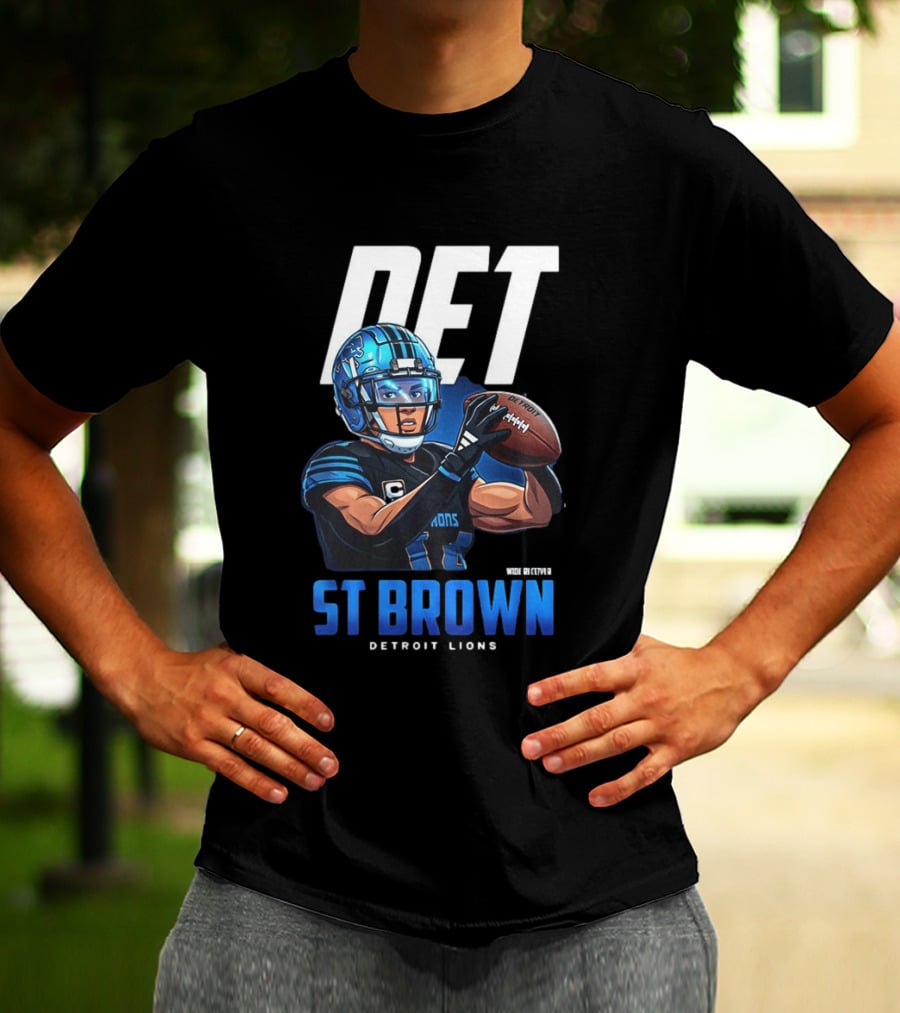 DET St Brown Detroit Lions Football T-Shirt