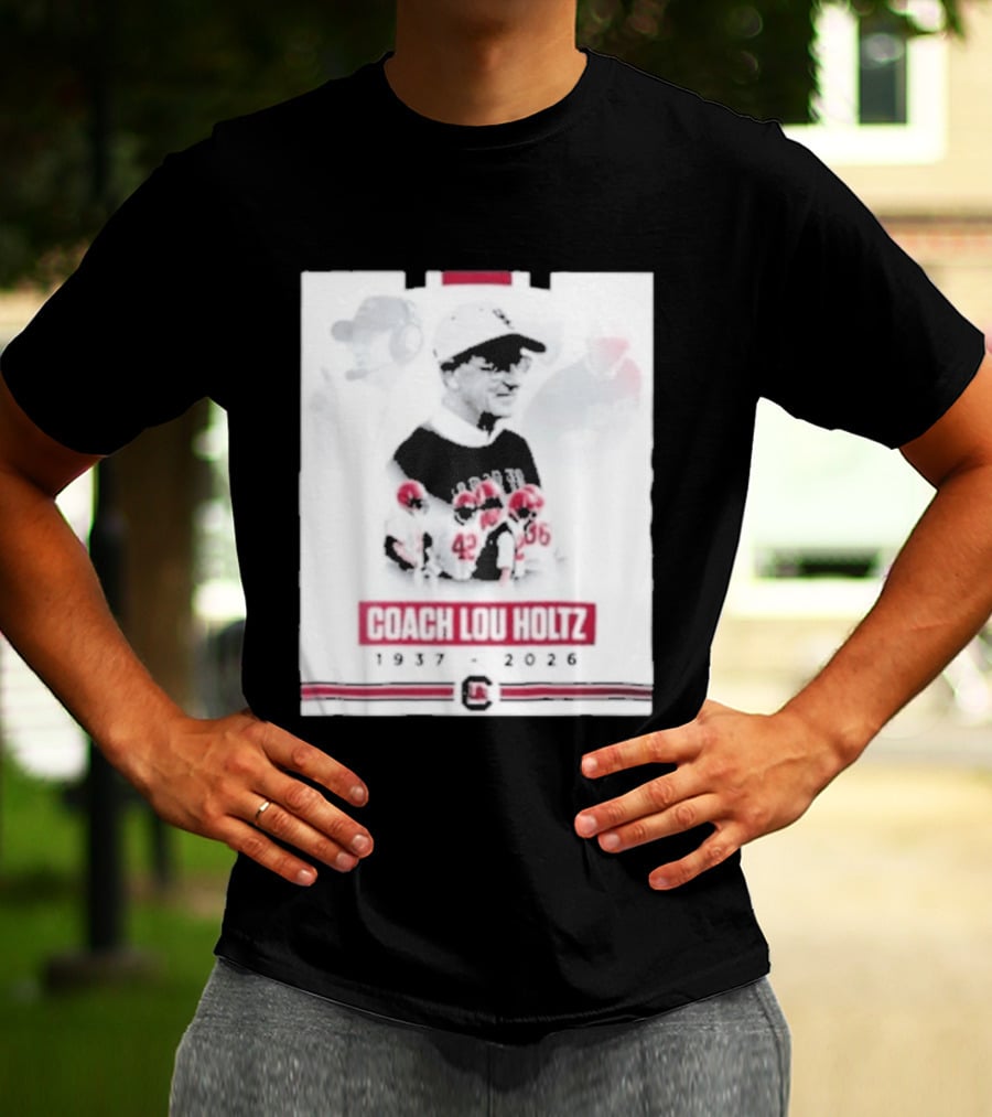 Coach Lou Holtz 1937 2026 Memorial South Carolina Football T-Shirt