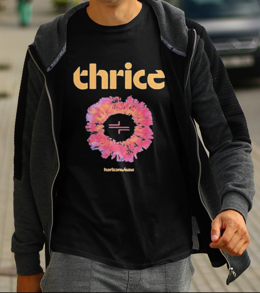 Thrice Horizons East Album Colorful T-Shirt