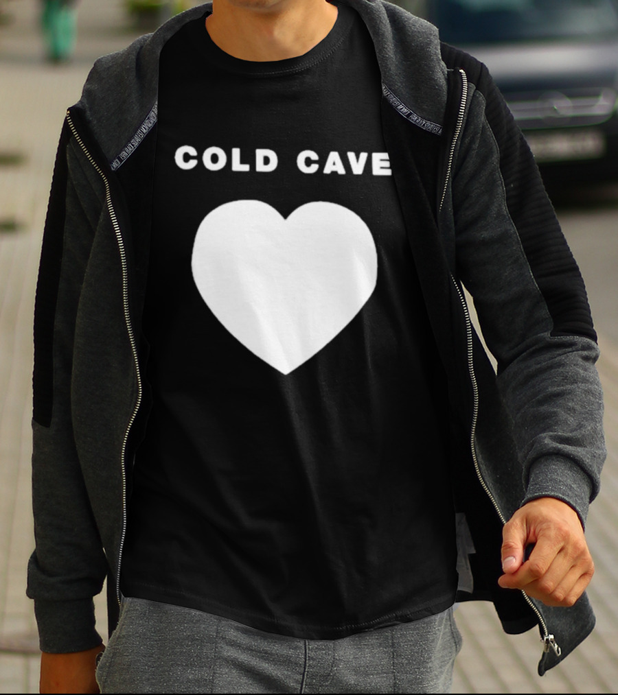 Heartworm Press Cold Cave White Heart T-Shirt