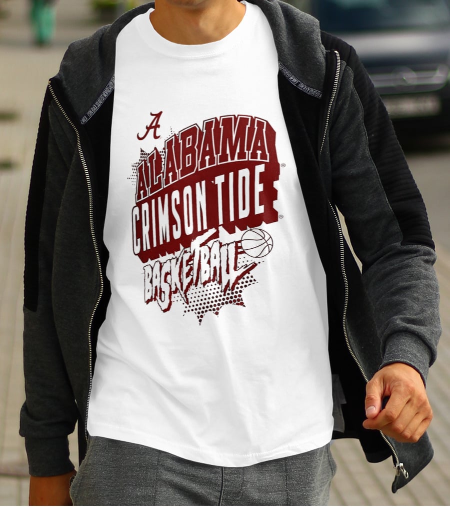 Alabama Crimson Tide Basketball NCAA Team Sports Fan T-Shirt