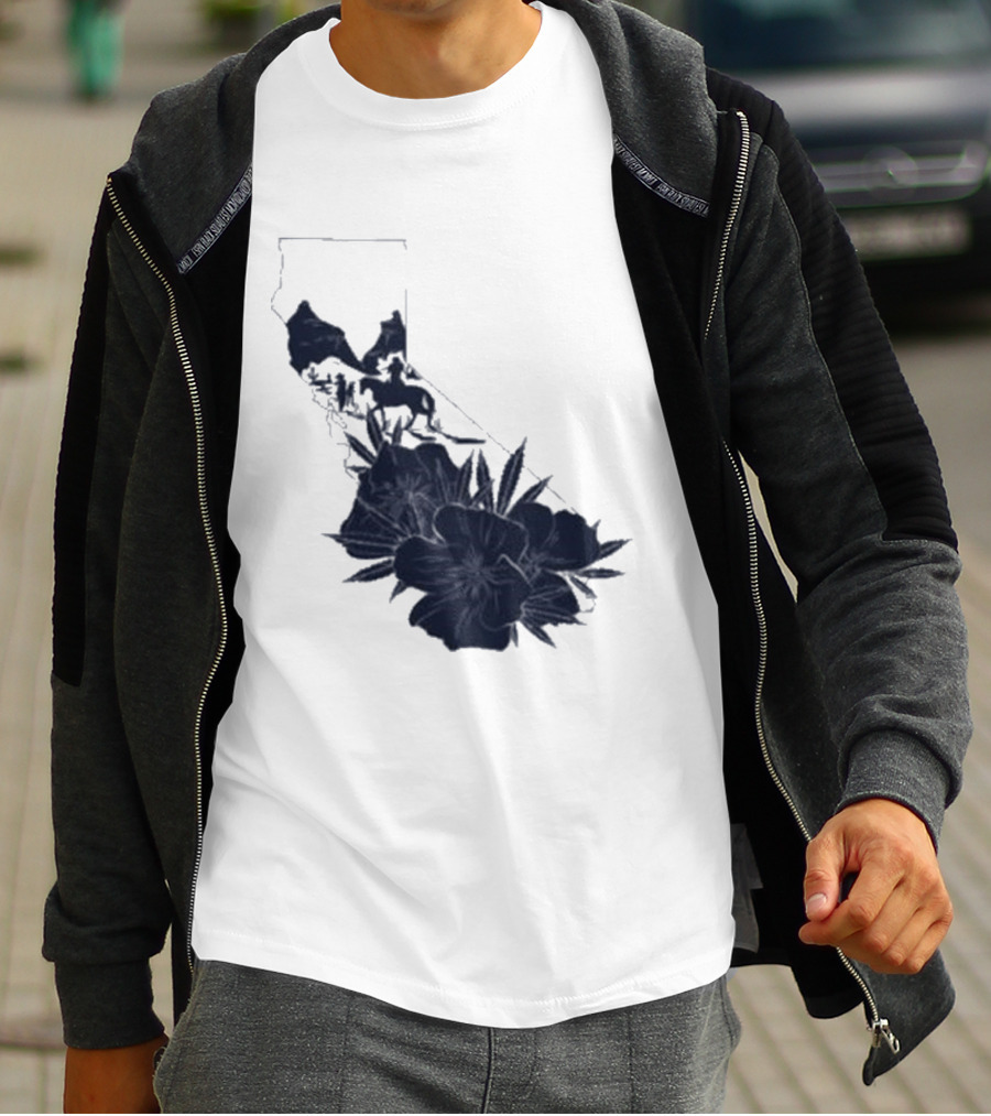 Crooks & Castles Califas California Script Floral T-Shirt