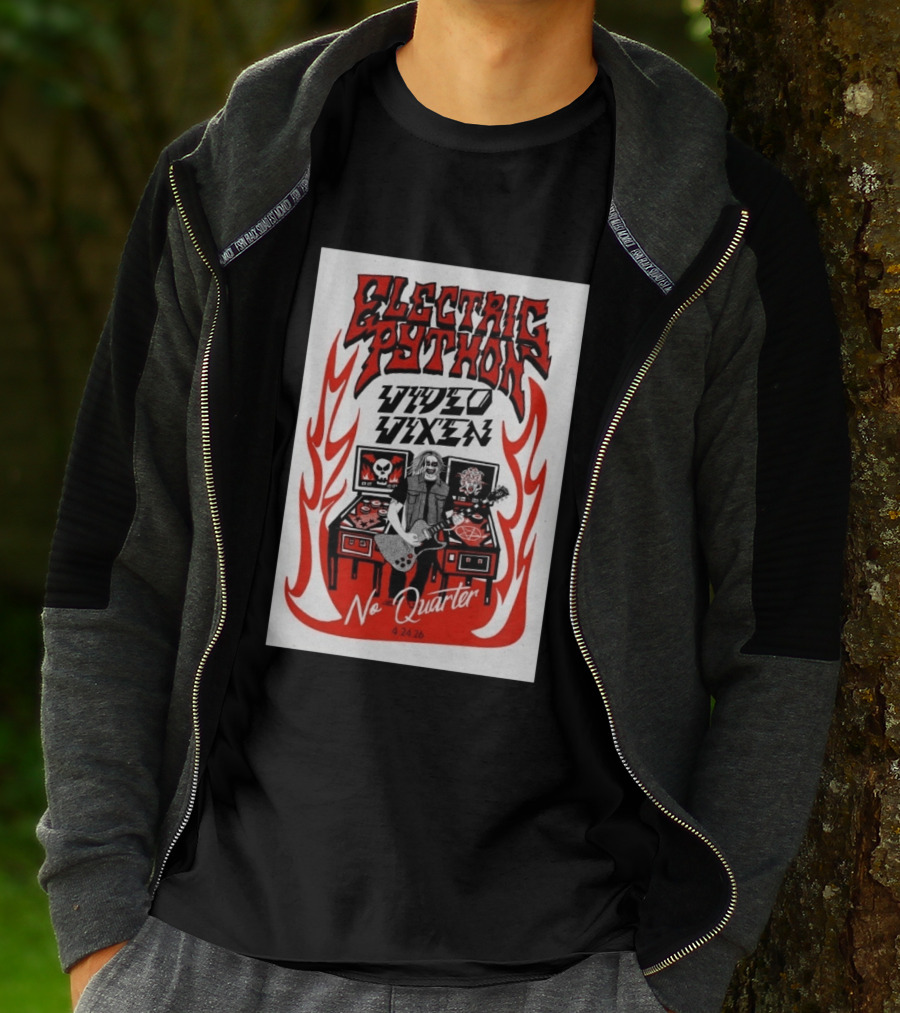 Electric Python Video Vixen No Quarter 4 24 2026 T-Shirt