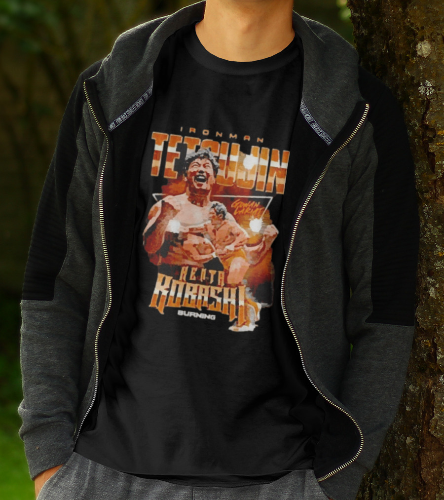 Ironman Tetsujin Kenta Kobashi Burning Japanese Wrestler T-Shirt