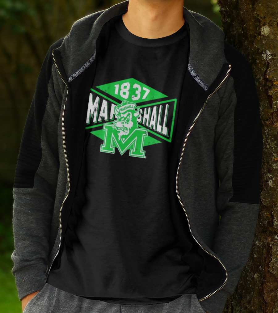 Marshall Thundering Herd 1837 Vintage Retro Team Spirit T-Shirt