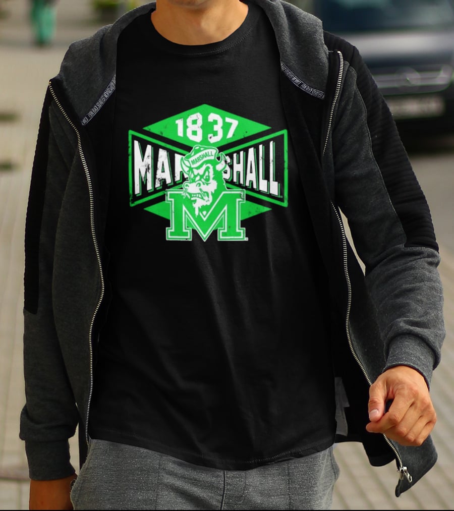 Marshall Thundering Herd 1837 Vintage Retro Team Spirit T-Shirt