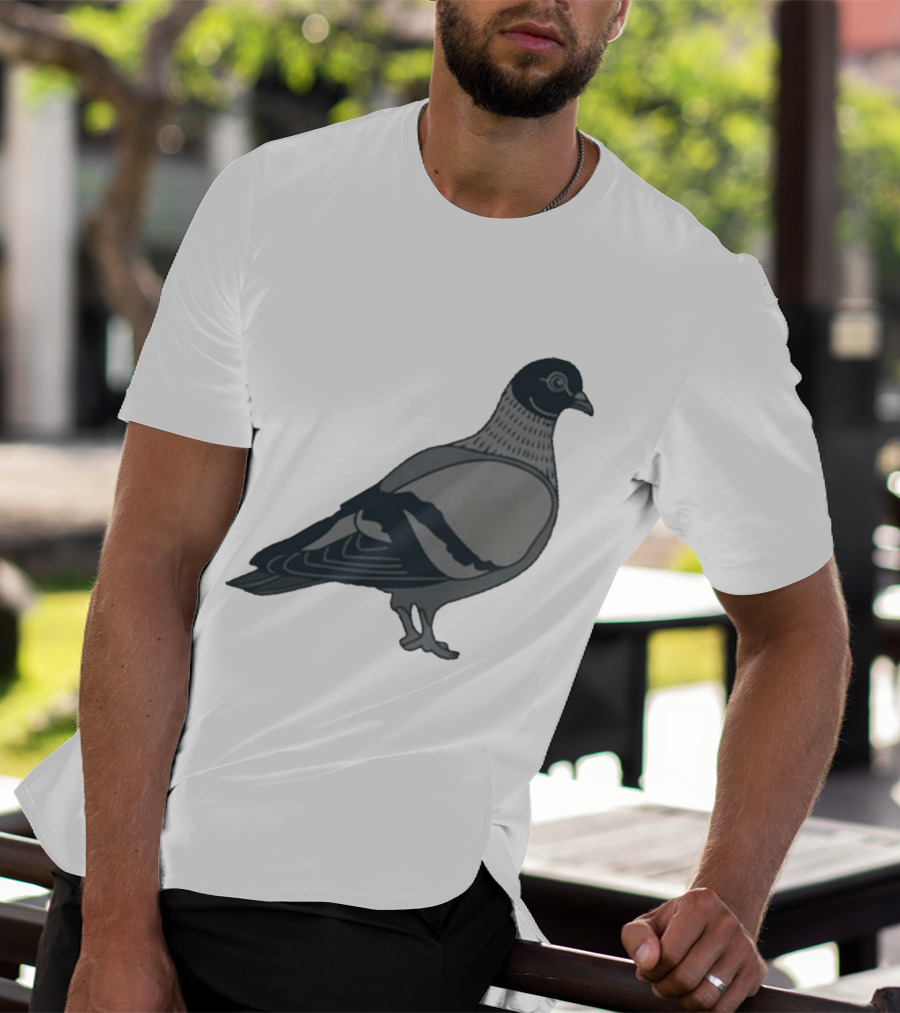 Pigeon Heavyweight Streetwear Symbolic T-Shirt