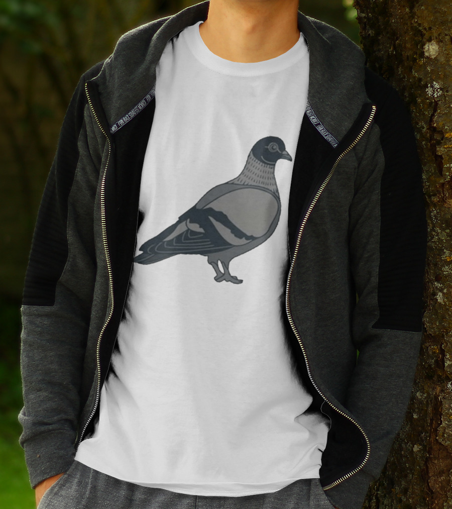 Pigeon Heavyweight Streetwear Symbolic T-Shirt