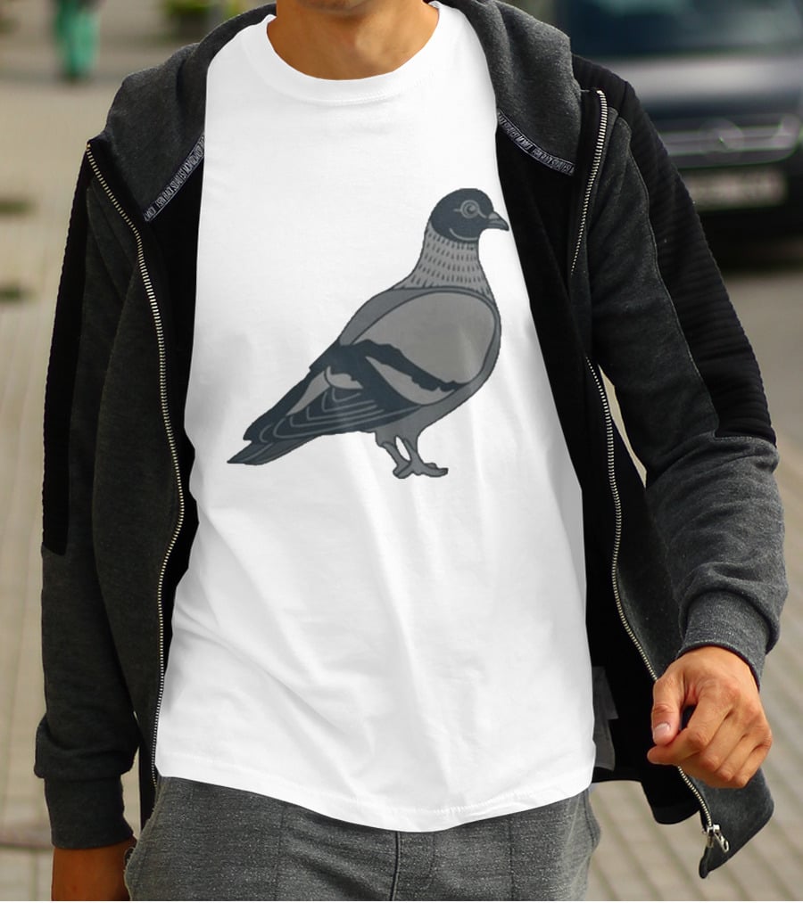 Pigeon Heavyweight Streetwear Symbolic T-Shirt