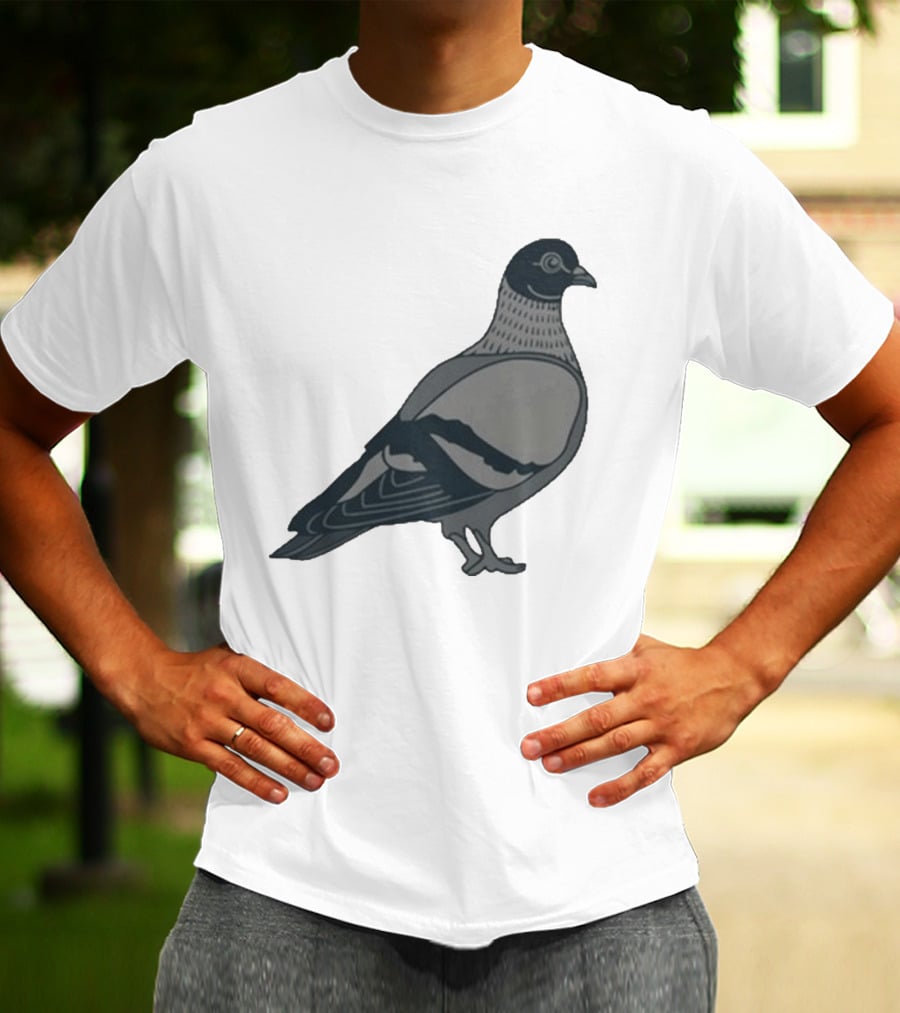 Pigeon Heavyweight Streetwear Symbolic T-Shirt