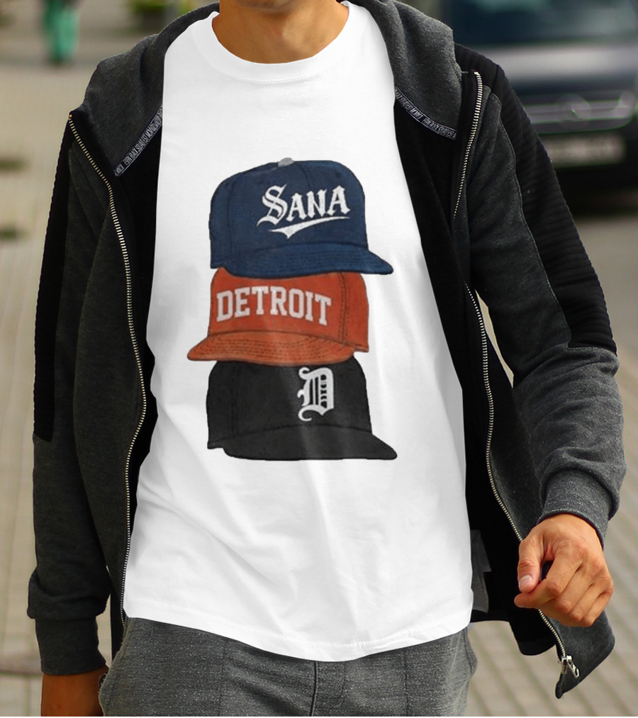 Sana Detroit Vintage Baseball Cap Collection D T-Shirt