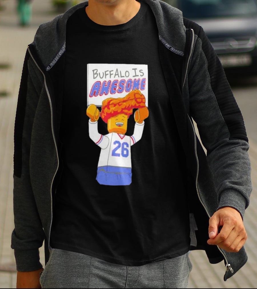Buffalo Is Awesome Buffalo Bills Chicken Wing Hat 26 Football Fan T-Shirt