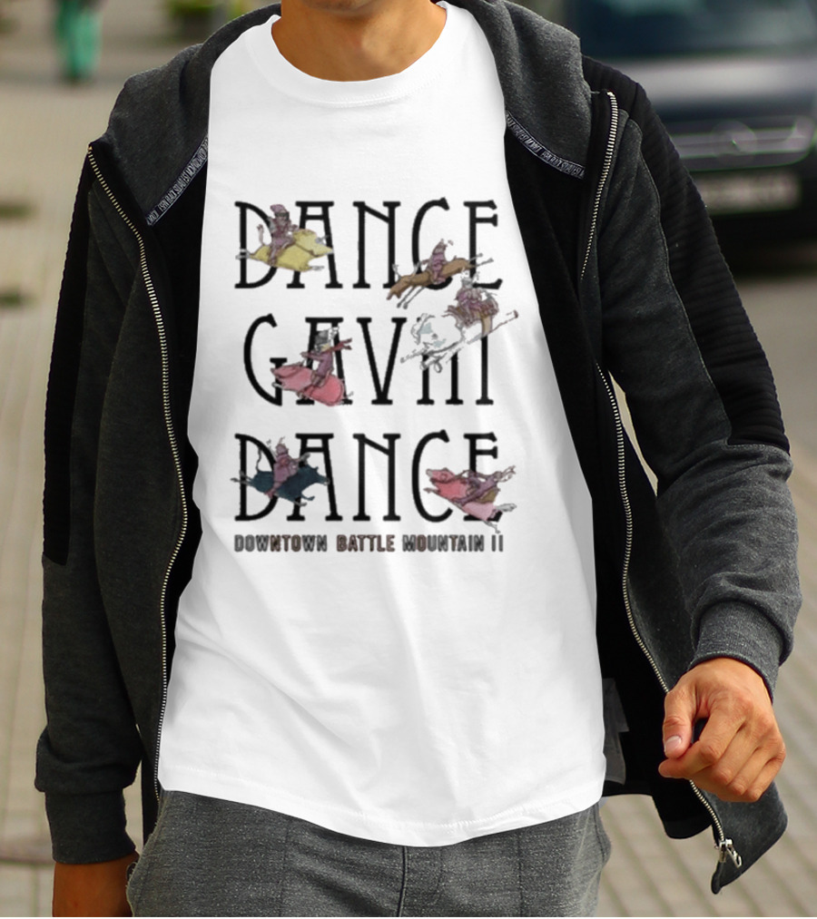 Dance Gavin Dance Downtown Battle Mountain II Horse Riding Figures T-Shirt