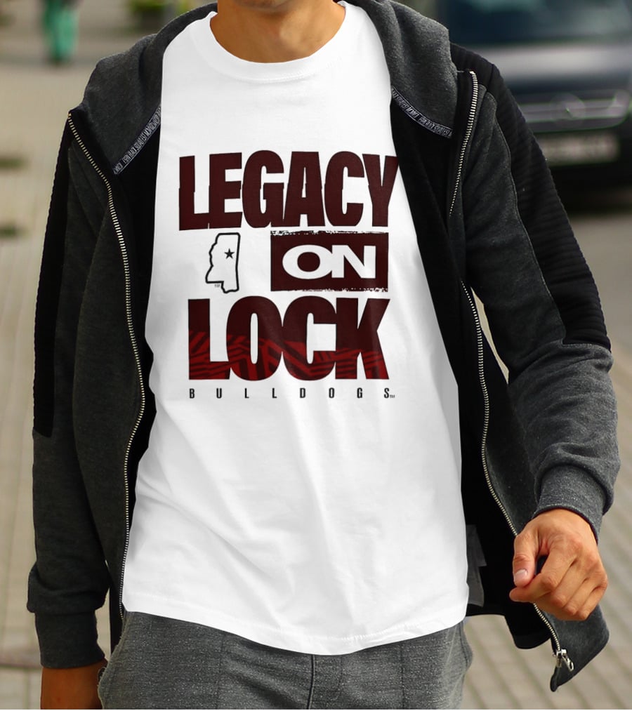 Mississippi State Bulldogs Legacy On Lock March Madness 2026 T-Shirt