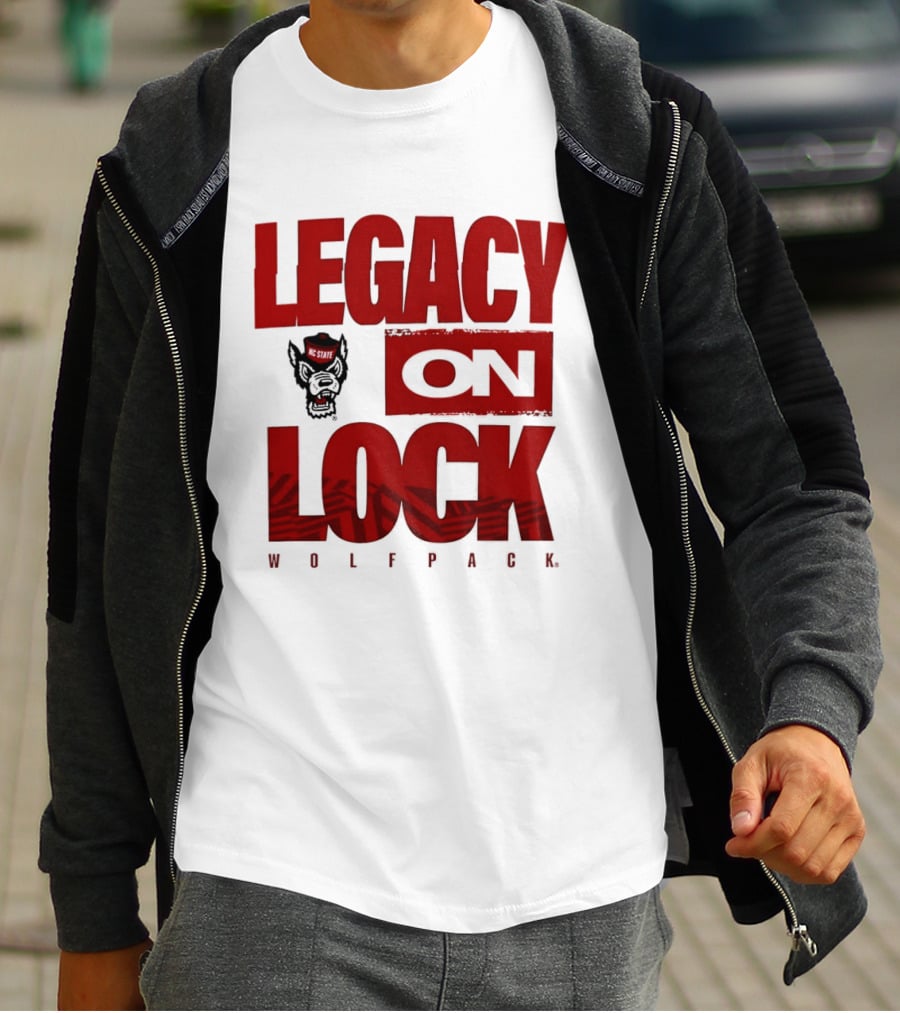 NC State Wolfpack Legacy On Lock 2026 March Madness T-Shirt