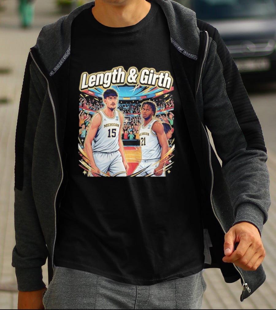 Aday Mara Morez Johnson Jr Michigan Wolverines Length & Girth T-Shirt