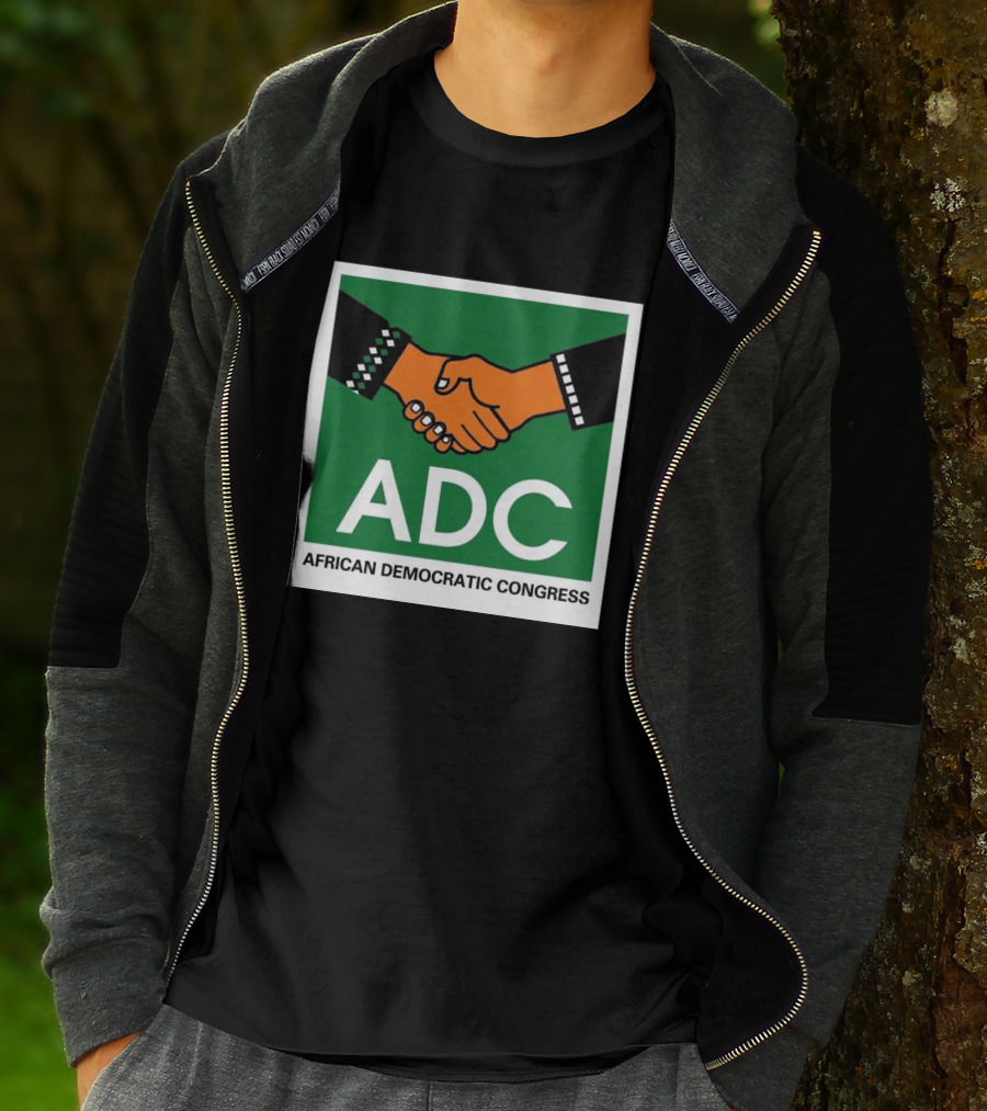 ADC African Democratic Congress Handshake Icon Green T-Shirt