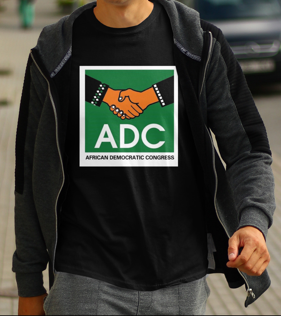 ADC African Democratic Congress Handshake Icon Green T-Shirt
