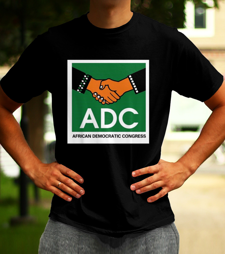 ADC African Democratic Congress Handshake Icon Green T-Shirt