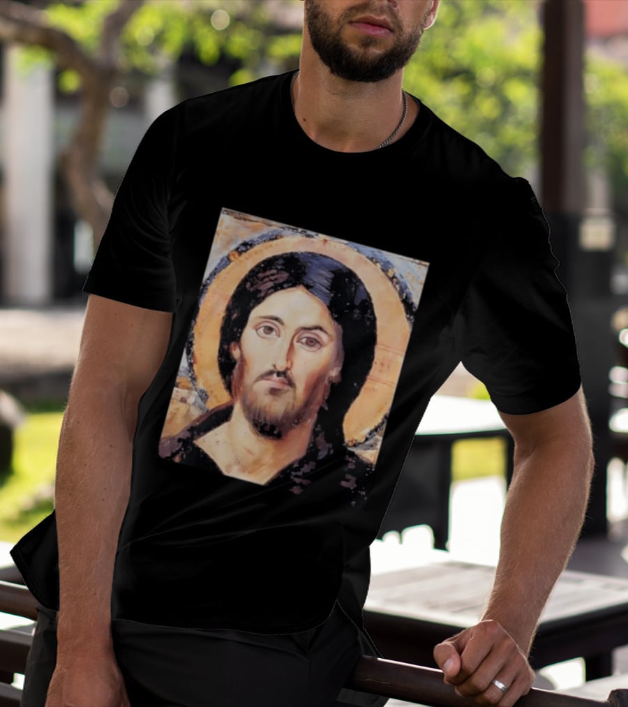 Jesus Christ Pantocrator Icon St. Catherine's Monastery Sinai T-Shirt