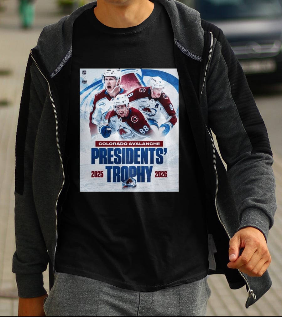 Colorado Avalanche NHL Presidents' Trophy 2025 2026 T-Shirt