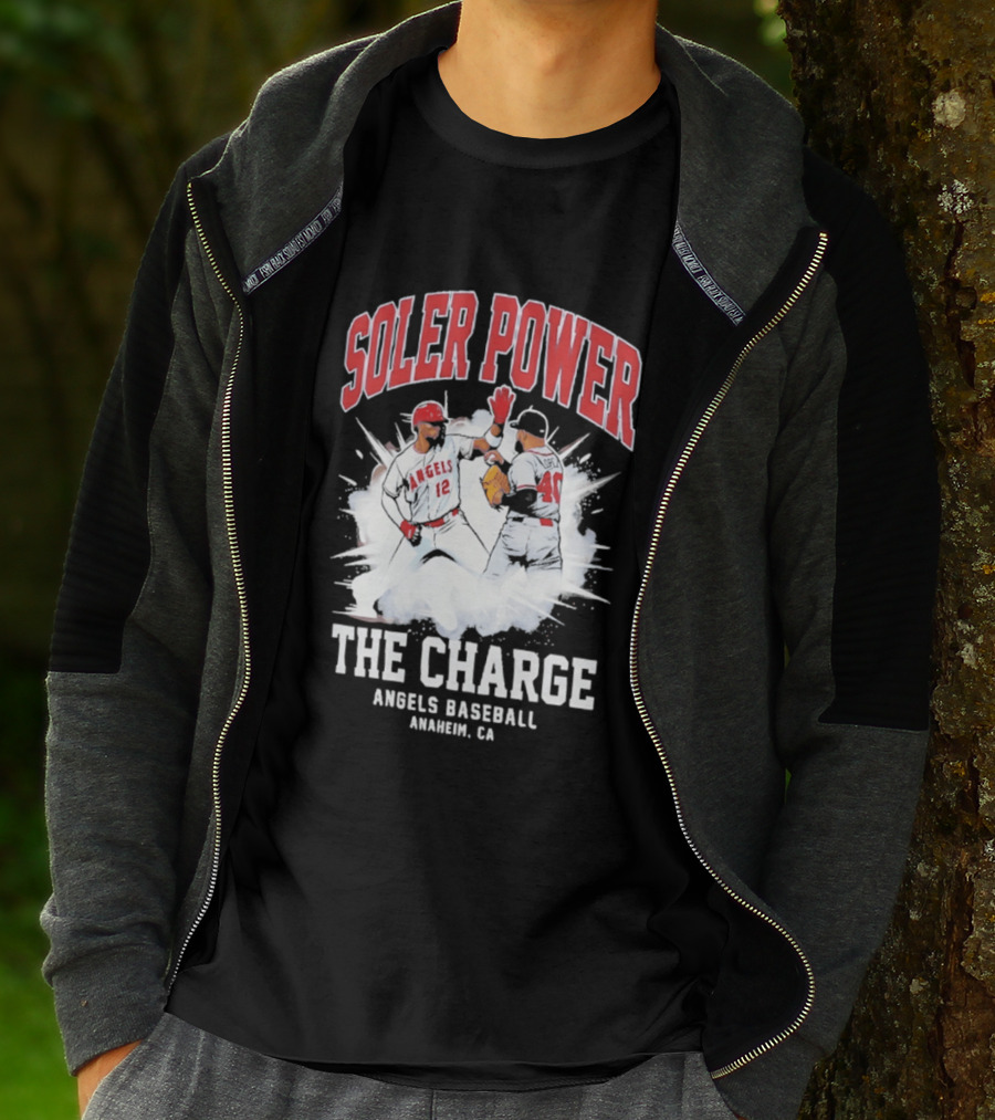 Soler Power The Charge Angels Baseball Anaheim CA T-Shirt