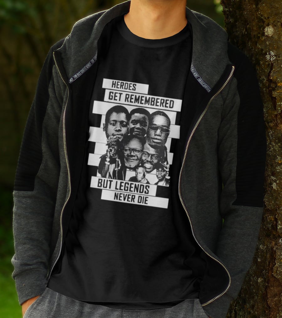 Heroes Get Remembered But Legends Never Die Black Lives Matter T-Shirt
