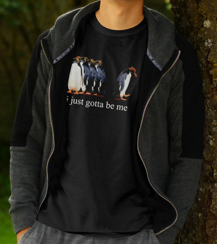 I Just Gotta Be Me Penguin Evolution Journey 2001 National Geo Society T-Shirt