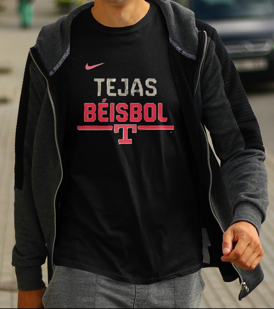 Texas Rangers Tejas Béisbol 2026 Nike City Connect Wordmark T-Shirt