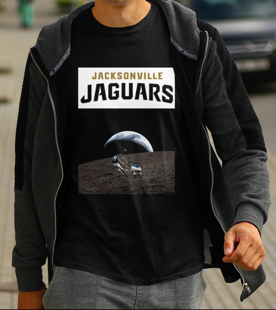 Jacksonville Jaguars Artemis II Moon Football T-Shirt