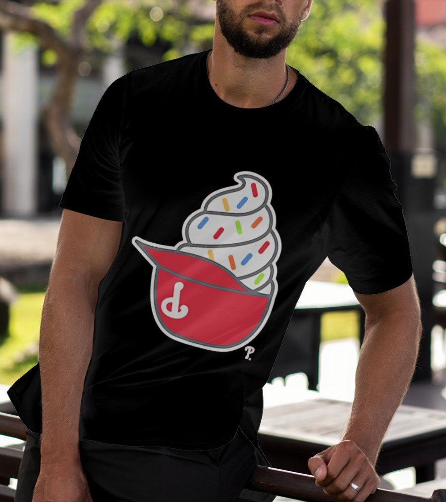 Philadelphia Phillies Ice Cream Hat With Sprinkles T-Shirt